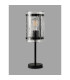 Butler Table Lamp 1 Light E27 Matt Black / Rippled Clear (F) Glass-7
