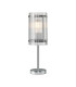 Butler Table Lamp 1 Light E27 Polished Chrome / Wide Ribbed Clear (C) Glass-1
