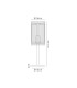 Butler Table Lamp 1 Light E27 Polished Chrome / Wide Ribbed Clear (C) Glass-2