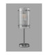 Butler Table Lamp 1 Light E27 Polished Chrome / Wide Ribbed Clear (C) Glass-7