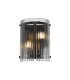 Butler Wall Light 2 Light E27 Matt Black / Wide Ribbed Clear (C) Glass-5