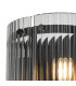 Butler Wall Light 2 Light E27 Matt Black / Wide Ribbed Clear (C) Glass-6