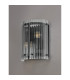 Butler Wall Light 2 Light E27 Matt Black / Wide Ribbed Clear (C) Glass-9