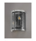 Butler Wall Light 2 Light E27 Matt Black / Seeded Clear (E) Glass-9