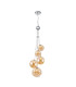 Newstead 48cm Cluster Pendant 5 x G9 Polished Chrome/Amber-1