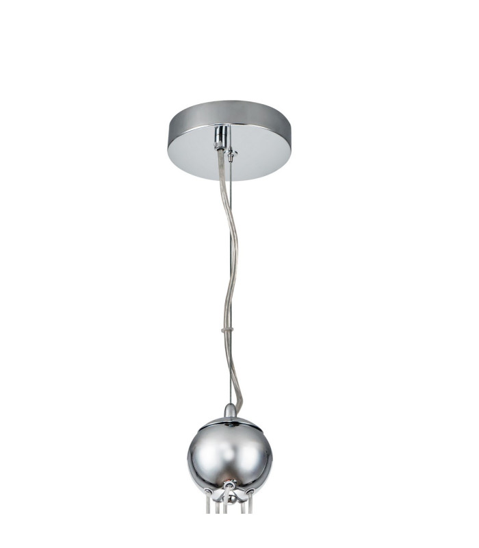 Newstead 48cm Cluster Pendant 5 x G9 Polished Chrome/Amber-4