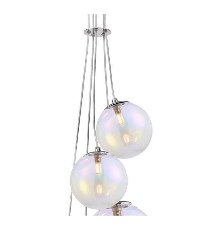 Newstead 48cm Cluster Pendant 5 x G9 Polished Chrome/Iridescent-5
