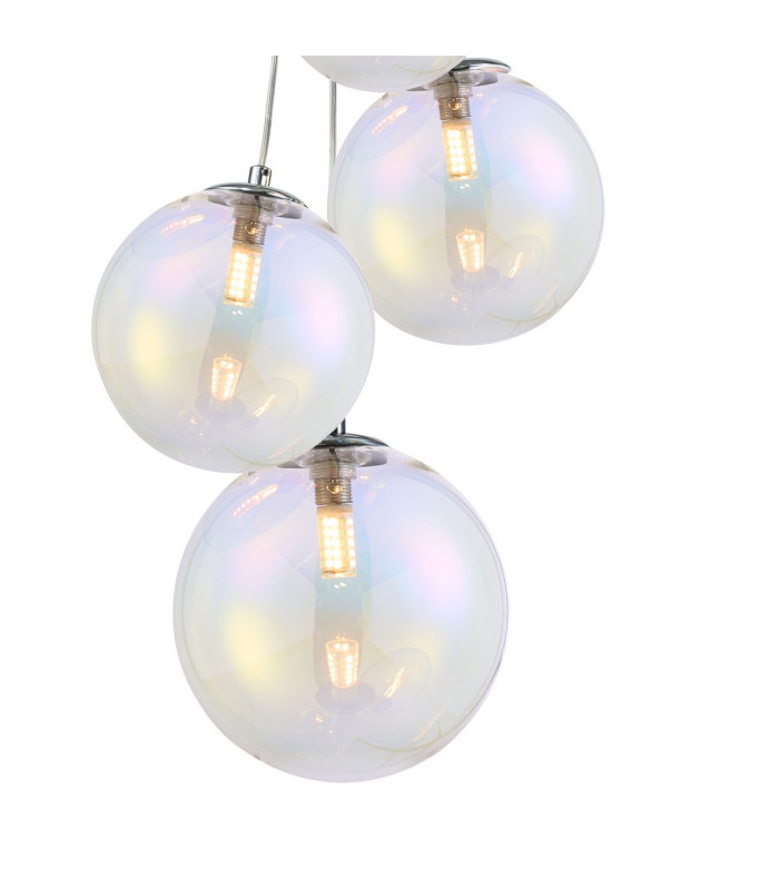 Newstead 48cm Cluster Pendant 5 x G9 Polished Chrome/Iridescent-6