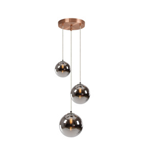Newstead 31cm Round Pendant 3 x G9 Antique Copper/Chrome-1