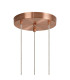 Newstead 31cm Round Pendant 3 x G9 Antique Copper/Chrome-4