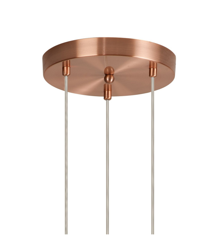 Newstead 31cm Round Pendant 3 x G9 Antique Copper/Chrome-4