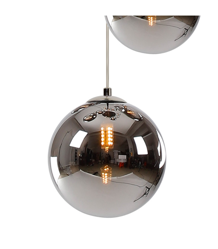 Newstead 31cm Round Pendant 3 x G9 Antique Copper/Chrome-6