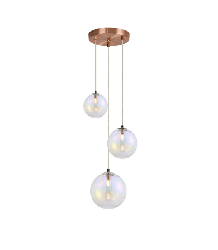 Newstead 31cm Round Pendant 3 x G9 Antique Copper/Iridescent-1