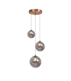 Newstead 31cm Round Pendant 3 x G9 Antique Copper/Smoke-1