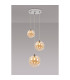 Newstead 31cm Round Pendant 3 x G9 Polished Chrome/Amber-3