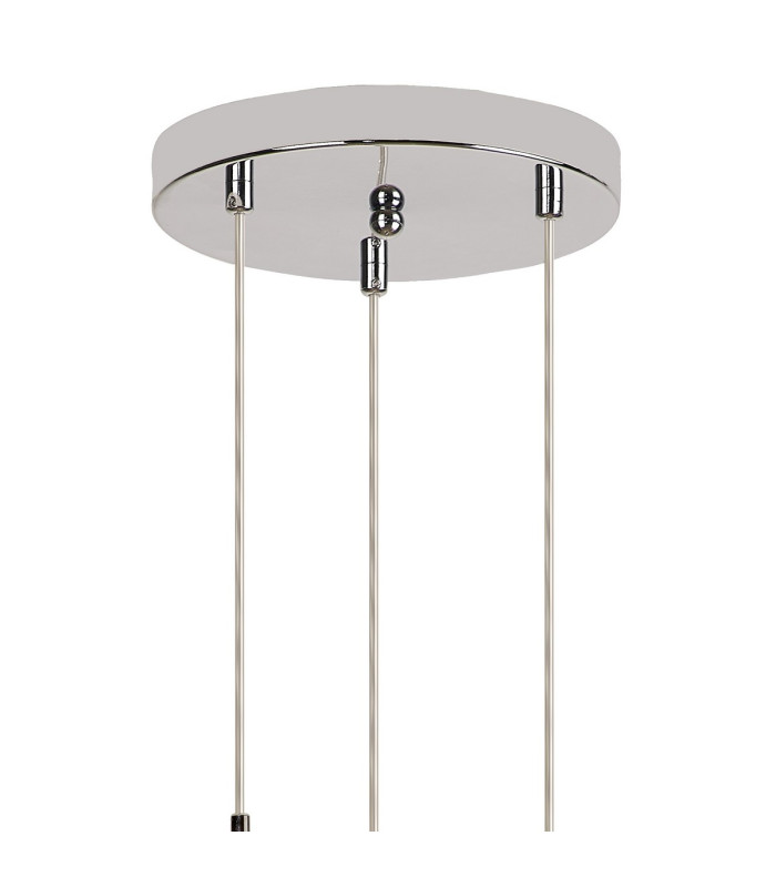 Newstead 31cm Round Pendant 3 x G9 Polished Chrome/Amber-4