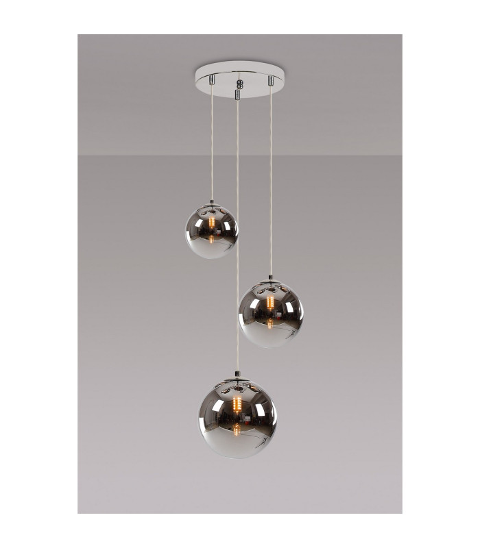 Newstead 31cm Round Pendant 3 x G9 Polished Chrome/Chrome-3