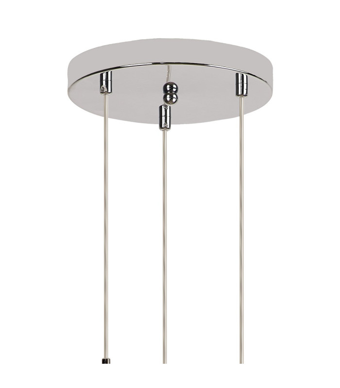 Newstead 31cm Round Pendant 3 x G9 Polished Chrome/Iridescent-4