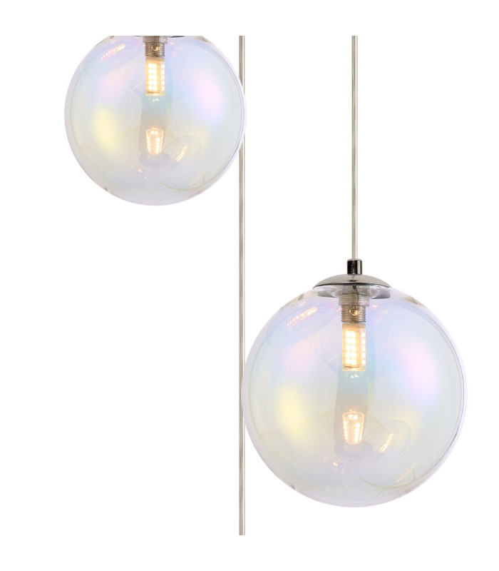 Newstead 31cm Round Pendant 3 x G9 Polished Chrome/Iridescent-5