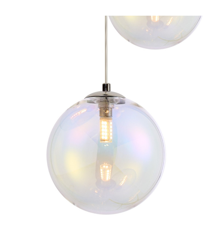 Newstead 31cm Round Pendant 3 x G9 Polished Chrome/Iridescent-6