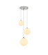Newstead 31cm Round Pendant 3 x G9 Polished Chrome/Opal-1