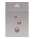 Newstead 31cm Round Pendant 3 x G9 Polished Chrome/Smoke-3