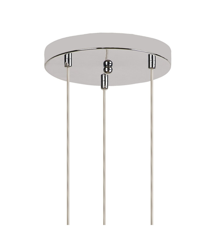 Newstead 31cm Round Pendant 3 x G9 Polished Chrome/Smoke-4