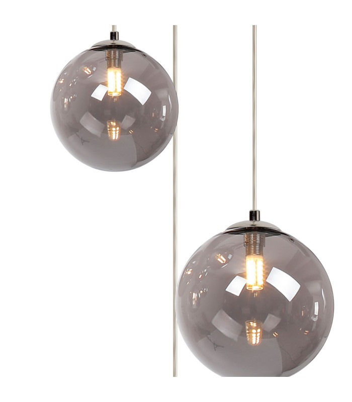 Newstead 31cm Round Pendant 3 x G9 Polished Chrome/Smoke-5
