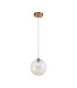 Newstead 18cm Single Pendant 1 x G9 Antique Copper/Iridescent-4