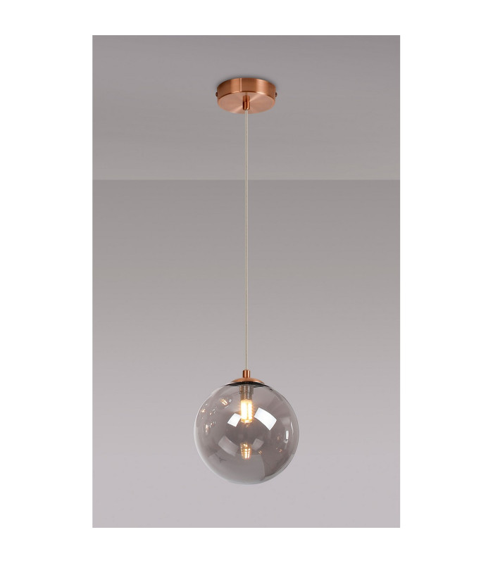 Newstead 18cm Single Pendant 1 x G9 Antique Copper/Smoke-3