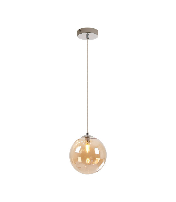 Newstead 18cm Single Pendant 1 x G9 Polished Chrome/Amber-4