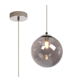 Newstead 18cm Single Pendant 1 x G9 Polished Chrome/Smoke-1