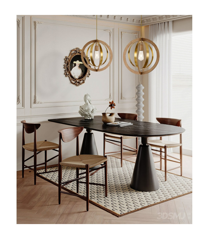 Bethany 40cm Pendant 1 x E27 Dark Oak/Antique Bronze-4