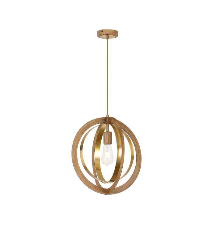 Bethany 40cm Pendant 1 x E27 Dark Oak/Antique Bronze-5