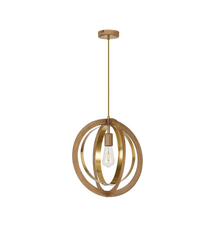 Bethany 40cm Pendant 1 x E27 Dark Oak/Antique Bronze-6