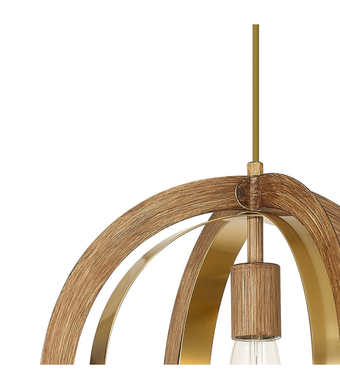 Bethany 40cm Pendant 1 x E27 Dark Oak/Antique Bronze-7