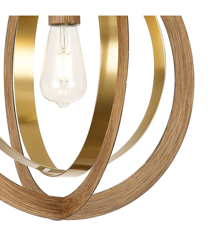 Bethany 40cm Pendant 1 x E27 Dark Oak/Antique Bronze-8