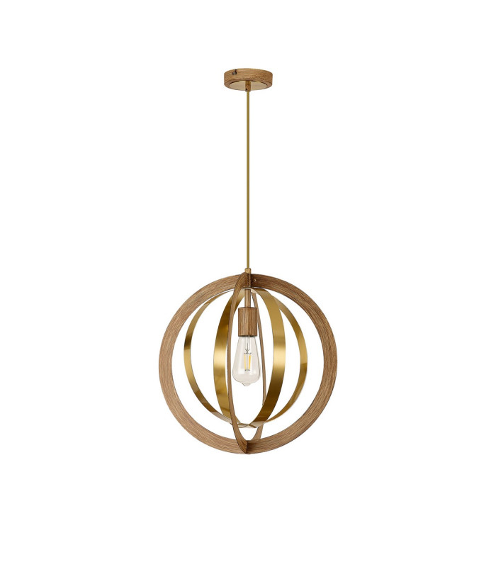 Bethany 40cm Pendant 1 x E27 Dark Oak/Antique Bronze-11