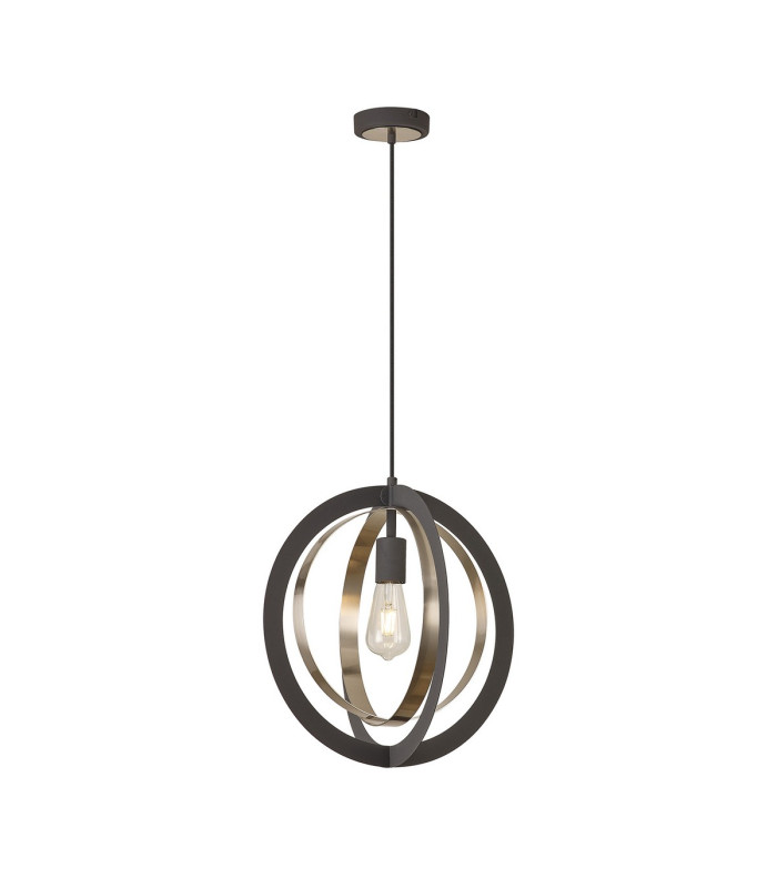 Bethany 40cm Pendant 1 x E27 Graphite/Satin Nickel-5