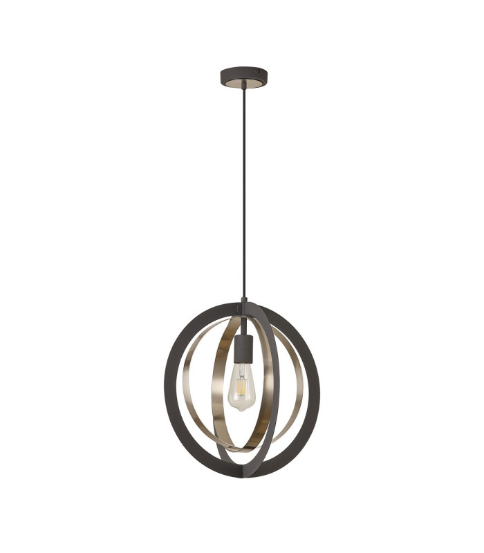 Bethany 40cm Pendant 1 x E27 Graphite/Satin Nickel-6