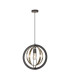 Bethany 40cm Pendant 1 x E27 Graphite/Satin Nickel-10
