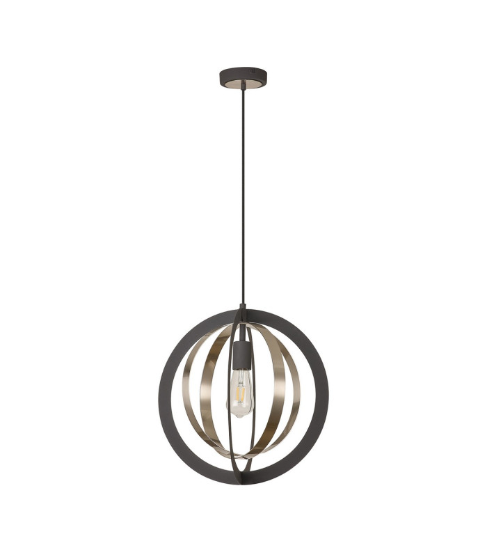 Bethany 40cm Pendant 1 x E27 Graphite/Satin Nickel-11