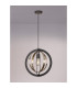 Bethany 40cm Pendant 1 x E27 Graphite/Satin Nickel-13