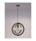 Bethany 40cm Pendant 1 x E27 Graphite/Satin Nickel-14