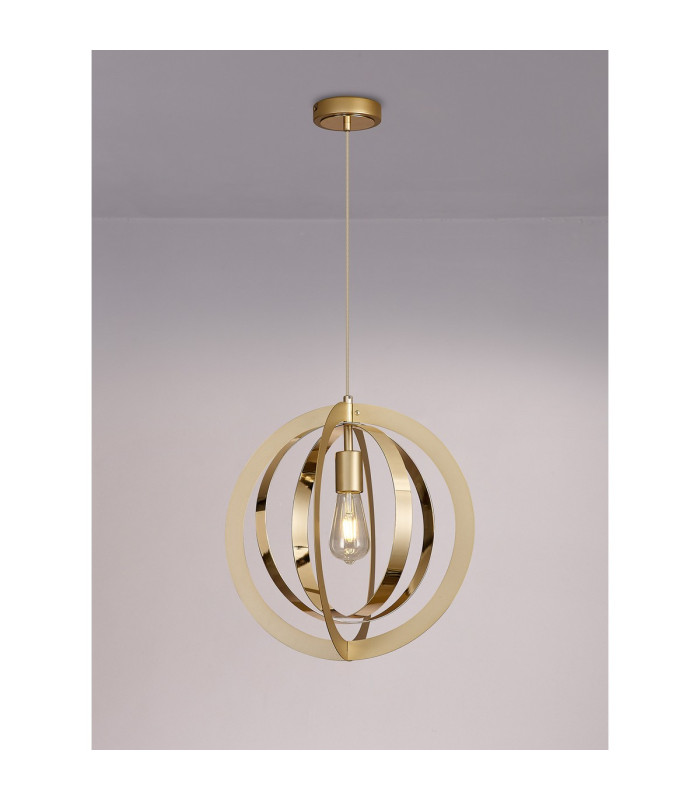Bethany 40cm Pendant 1 x E27 Painted Gold/French Gold-3