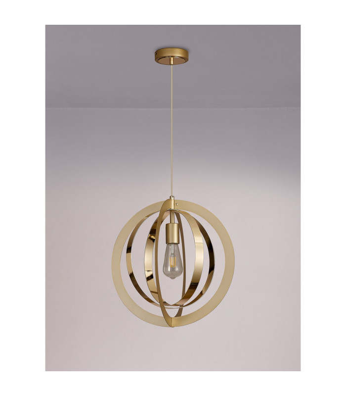 Bethany 40cm Pendant 1 x E27 Painted Gold/French Gold-11