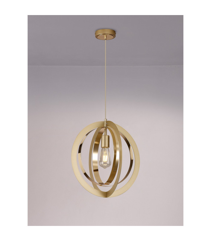 Bethany 40cm Pendant 1 x E27 Painted Gold/French Gold-12