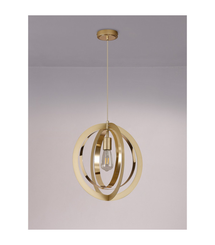 Bethany 40cm Pendant 1 x E27 Painted Gold/French Gold-13