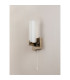 Ellenville Pull Switch Wall Light 1 Light E14 IP44 Antique Brass/Opal Glass-10