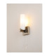 Ellenville Pull Switch Wall Light 1 Light E14 IP44 Antique Brass/Opal Glass-11